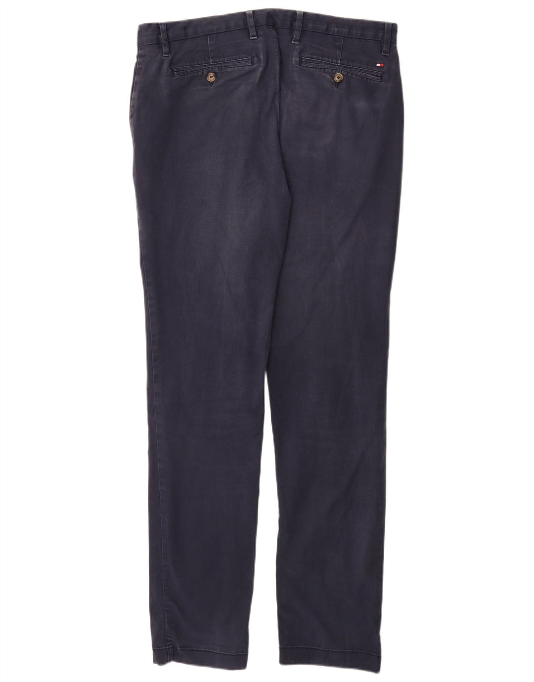 TOMMY HILFIGER Pantalón chino ajustado para hombre W33 L34 Algodón azul marino
