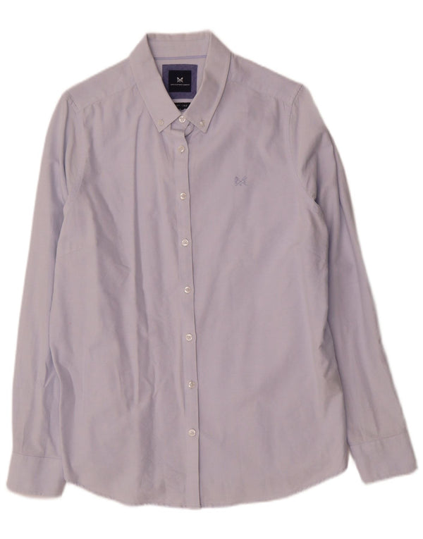 Crew Clothing Camisa de corte clásico para mujer UK 44 Algodón azul grande
