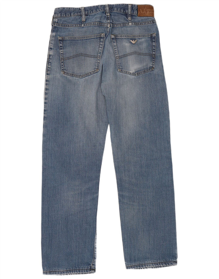 Vaqueros Armani Hombre Rectos W32 L31 Algodón Azul