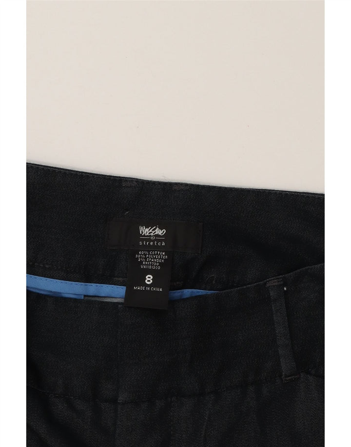 MOSSIMO Womens Straight Capri Trousers US 8 Medium W32 L21 Navy Blue Vintage Mossimo and Second-Hand Mossimo from Messina Hembry 