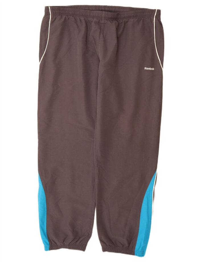 REEBOK Pantalones de chándal para hombre Joggers XL Gris Colorblock Poliéster