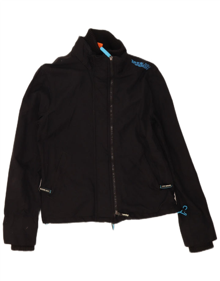 Superdry Chaqueta Cortavientos The Windcheater para Mujer UK 46 Large Nylon Negro