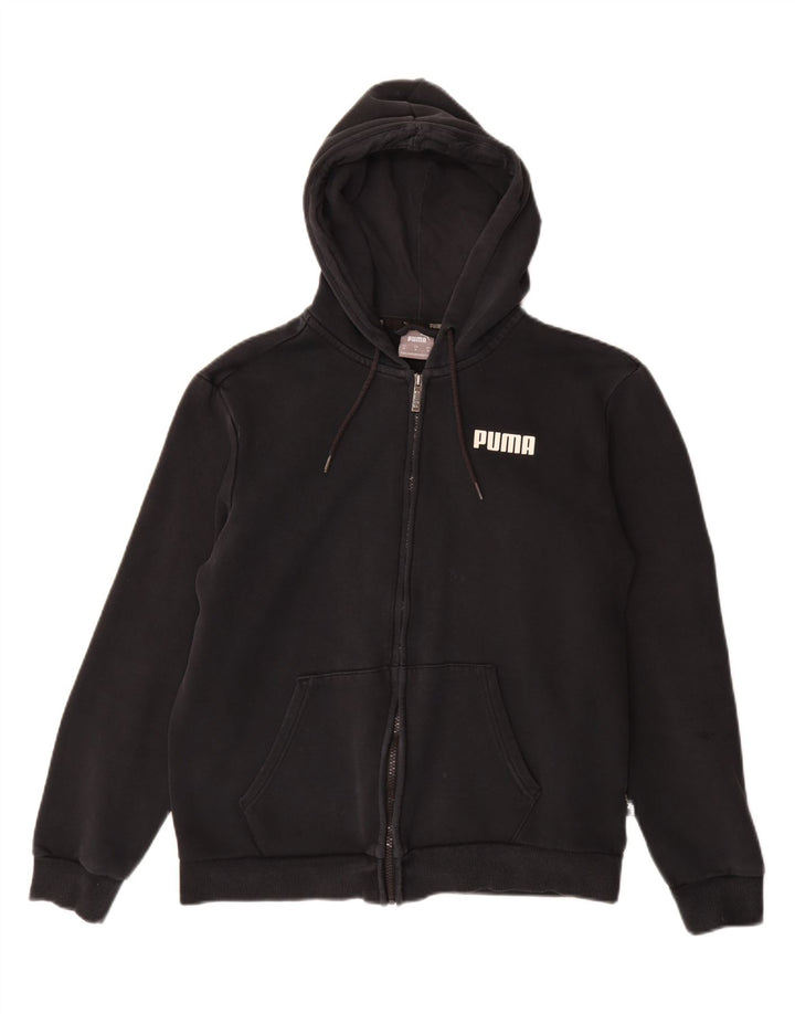 Puma - Sudadera con capucha y cremallera para mujer, talla 40, talla M, color negro