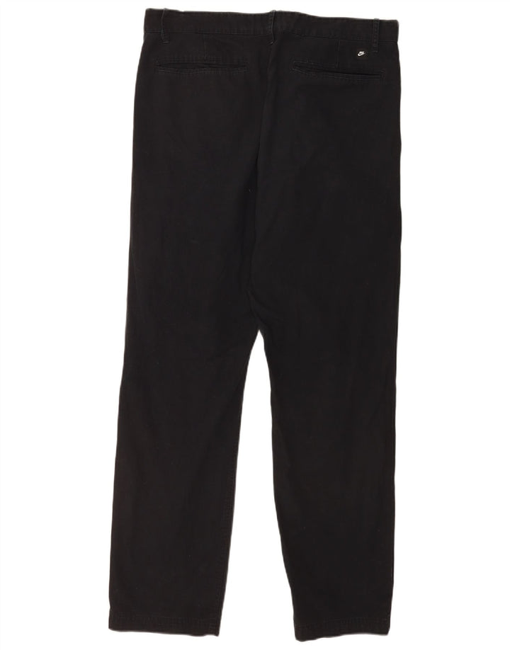 Pantalón cargo recto Nike para hombre W34 L30 Algodón negro