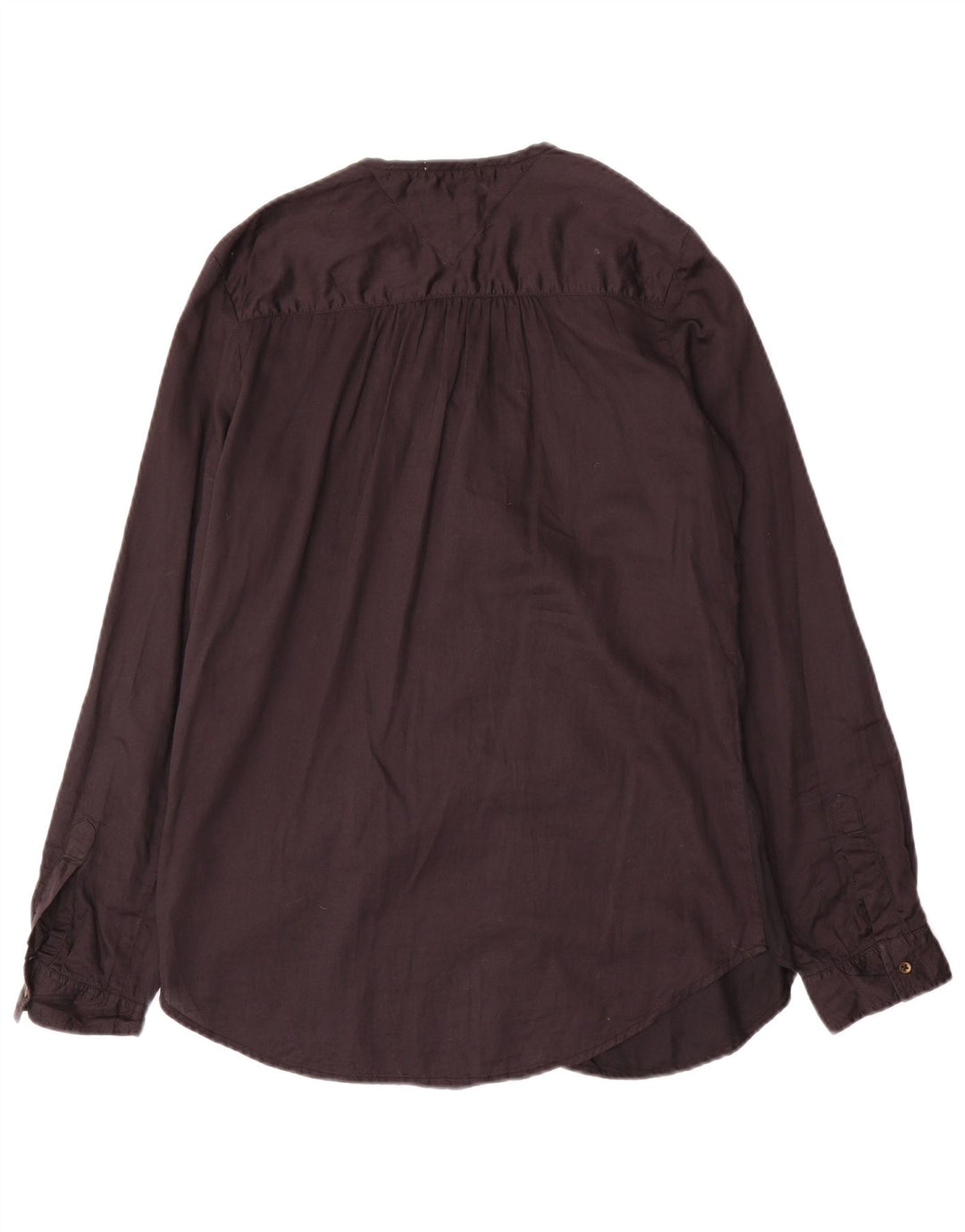 Tommy Hilfiger Camisa extragrande para mujer UK 10 Small Algodón negro