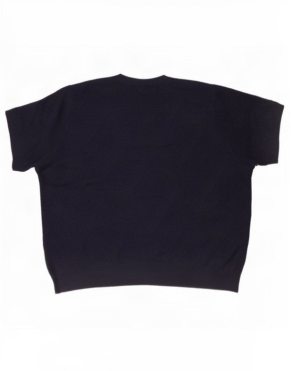 Marks & Spencer Jersey de Cuello Redondo para Mujer UK 40 XL Azul Marino