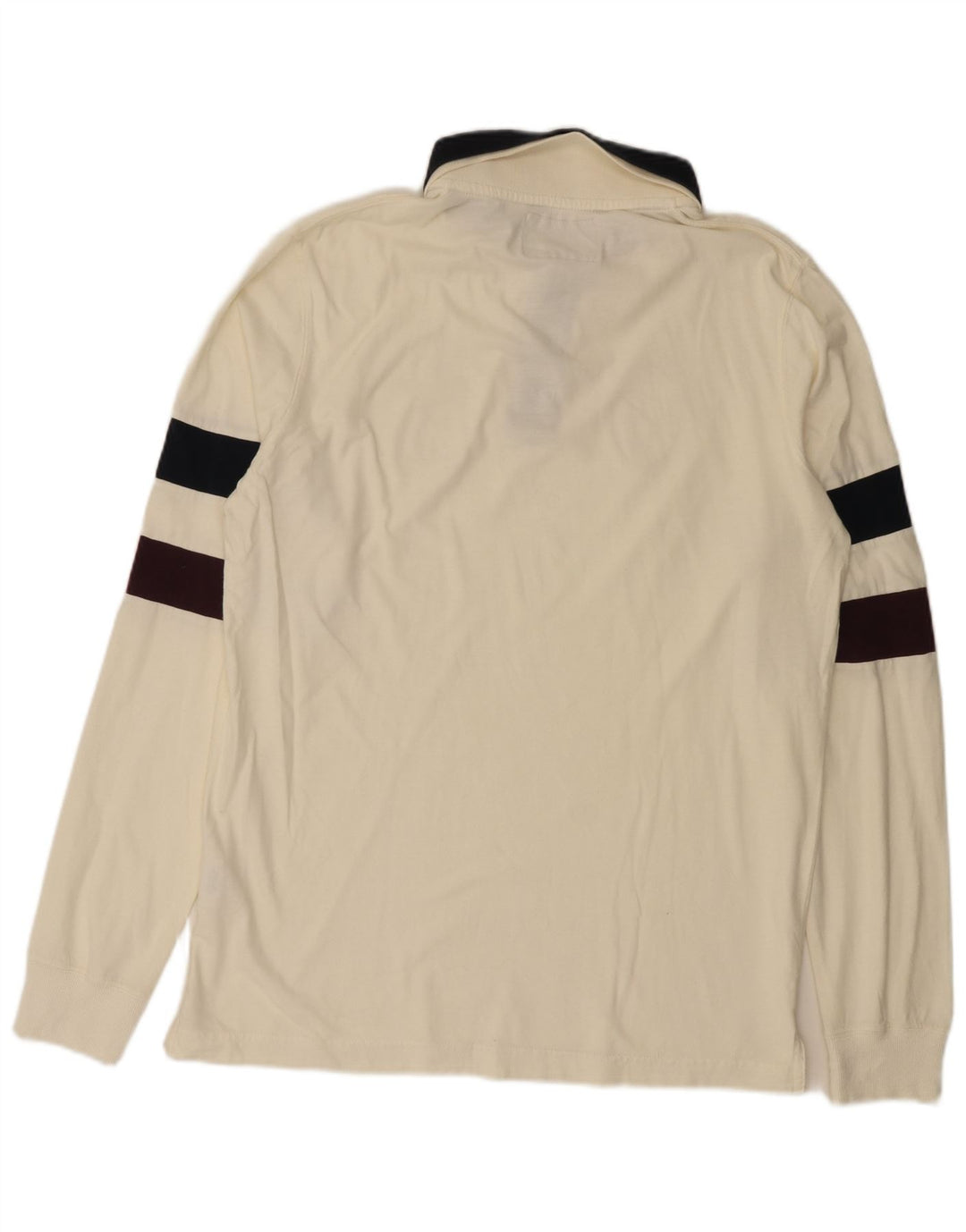 BACI & ABBRACCI Polo gráfico para hombre XL Off White Colorblock