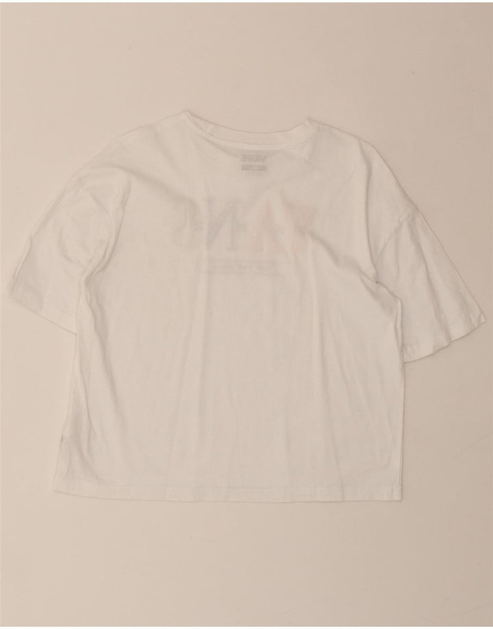 VANS Womens Oversized Graphic T-Shirt Top UK 10 Small White Cotton Vintage Vans and Second-Hand Vans from Messina Hembry 
