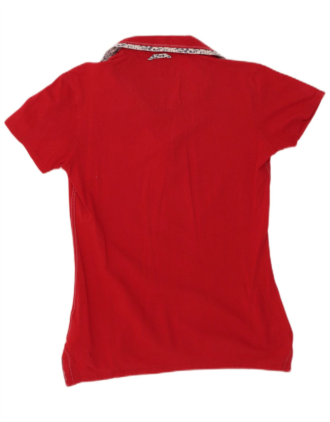 KAPPA Polo para mujer UK 44 Grande Algodón rojo