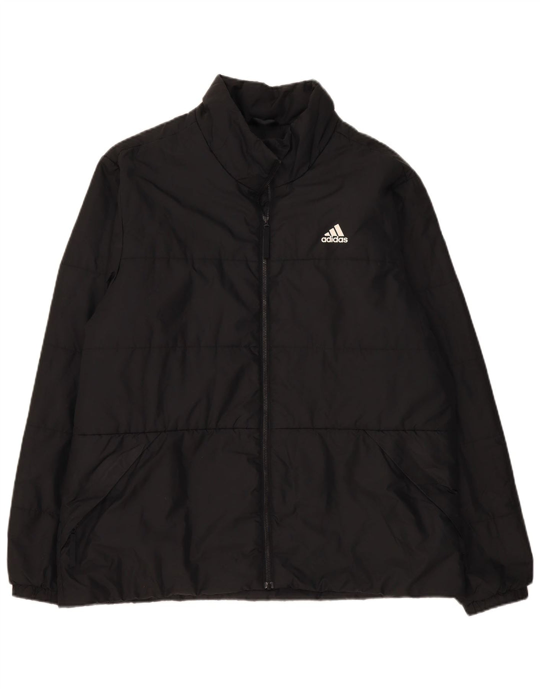 Adidas Chaqueta acolchada para hombre ES 42 XL Poliéster negro