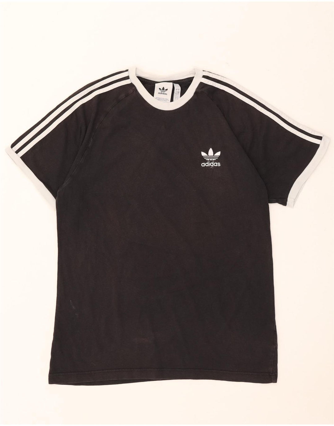 Adidas - Camiseta para hombre, talla grande, algodón negro