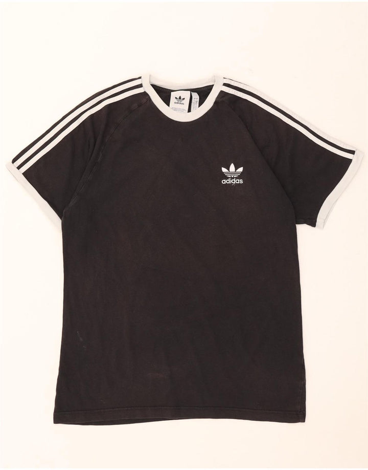 Adidas - Camiseta para hombre, talla grande, algodón negro