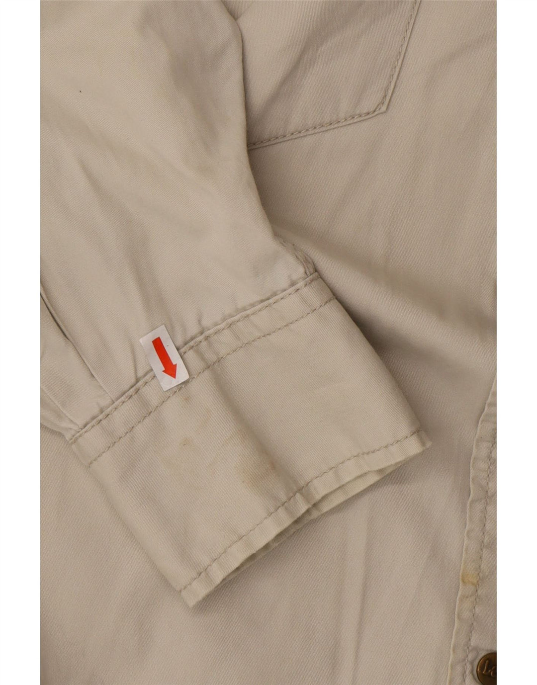 LEE Camisa para hombre grande beige algodón occidental