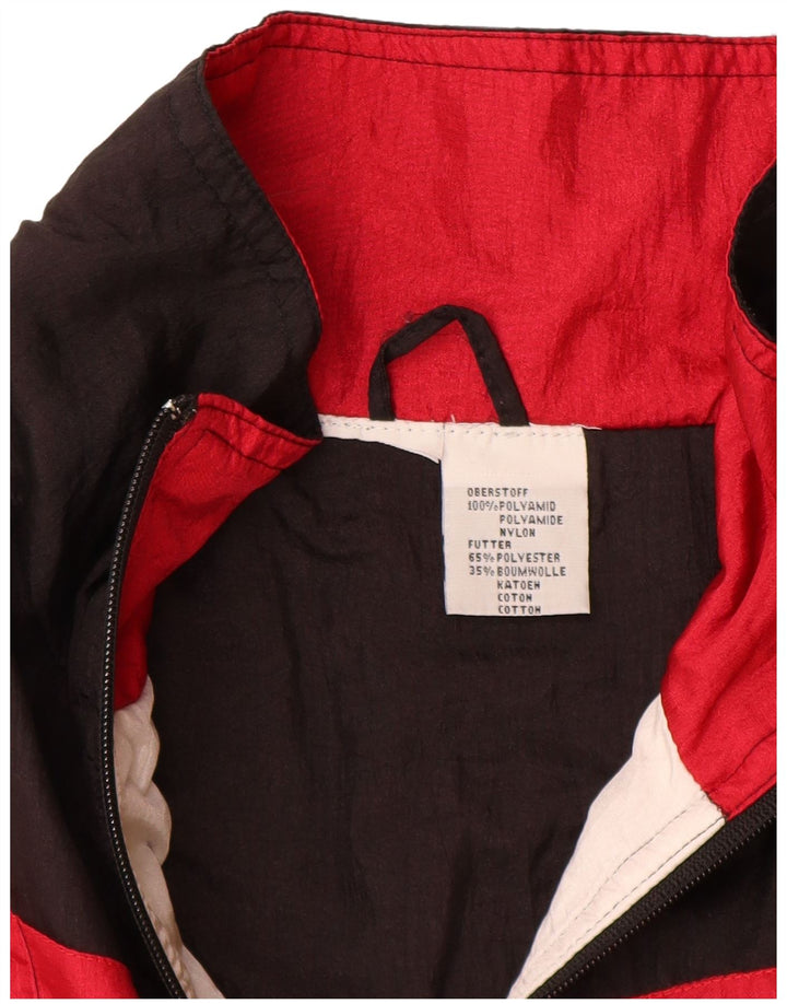 VINTAGE Chaqueta de chándal para hombre XL Poliamida multicolor con bloques de color