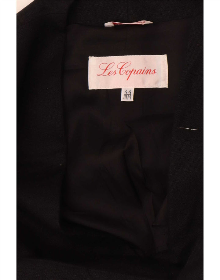 Les Copains Chaqueta Blazer De 1 Botón De Manga Corta Para Mujer IT 44 Medium Black