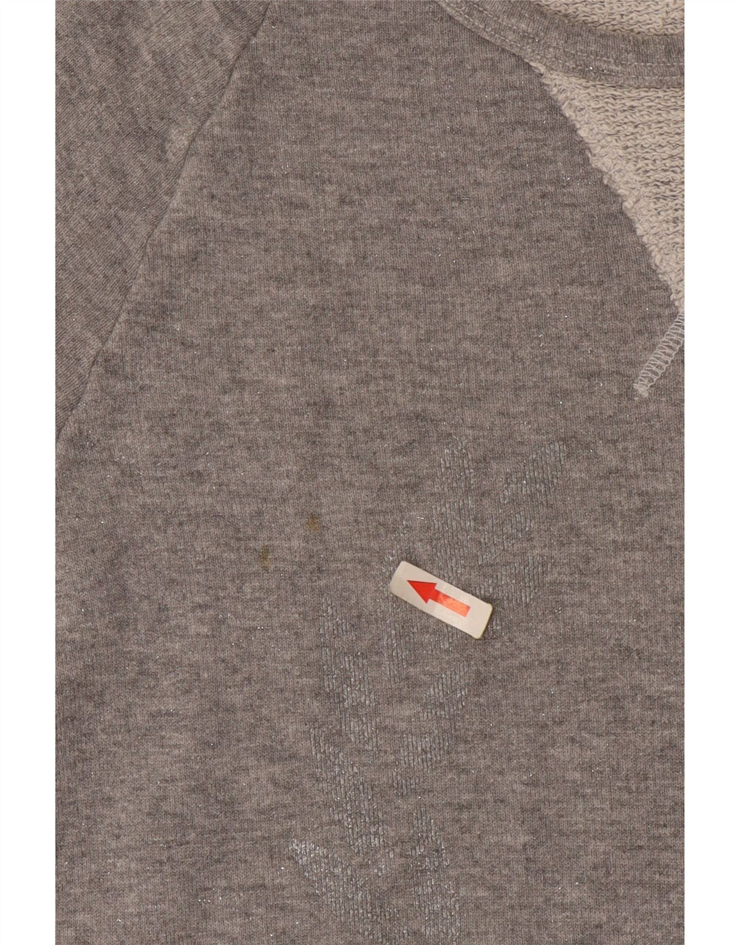 Fred Perry Camiseta Mujer Top UK 10 Small Gris Algodón