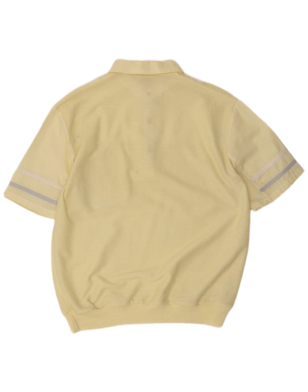 Angelo Litrico Mens Pullover Shirt IT 48/50 Medium Yellow Striped