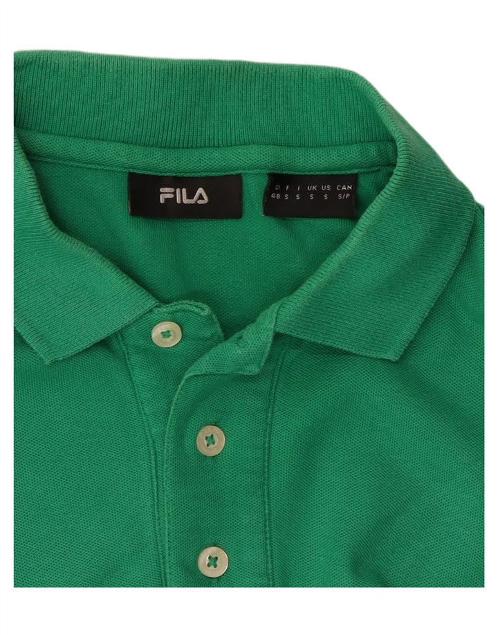 FILA Polo Hombre Verde Pequeño
