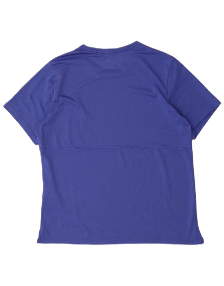 Nike - Camiseta Dri Fit para hombre, talla grande, poliéster azul