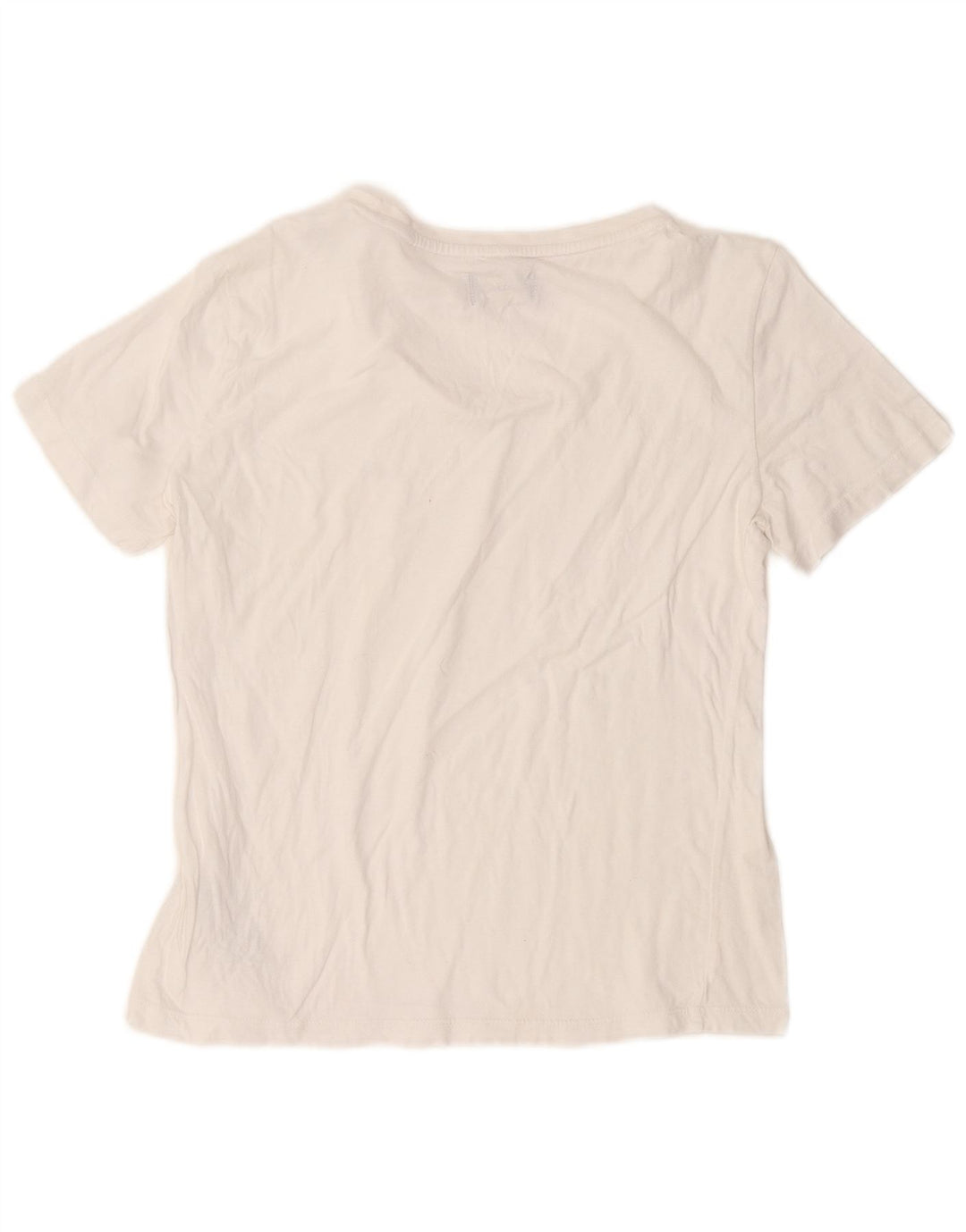 GAS Camiseta Mujer Top UK 12 Medium Blanco Algodón