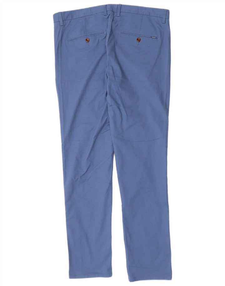 GANT Pantalón chino ajustado para hombre W36 L34 Azul