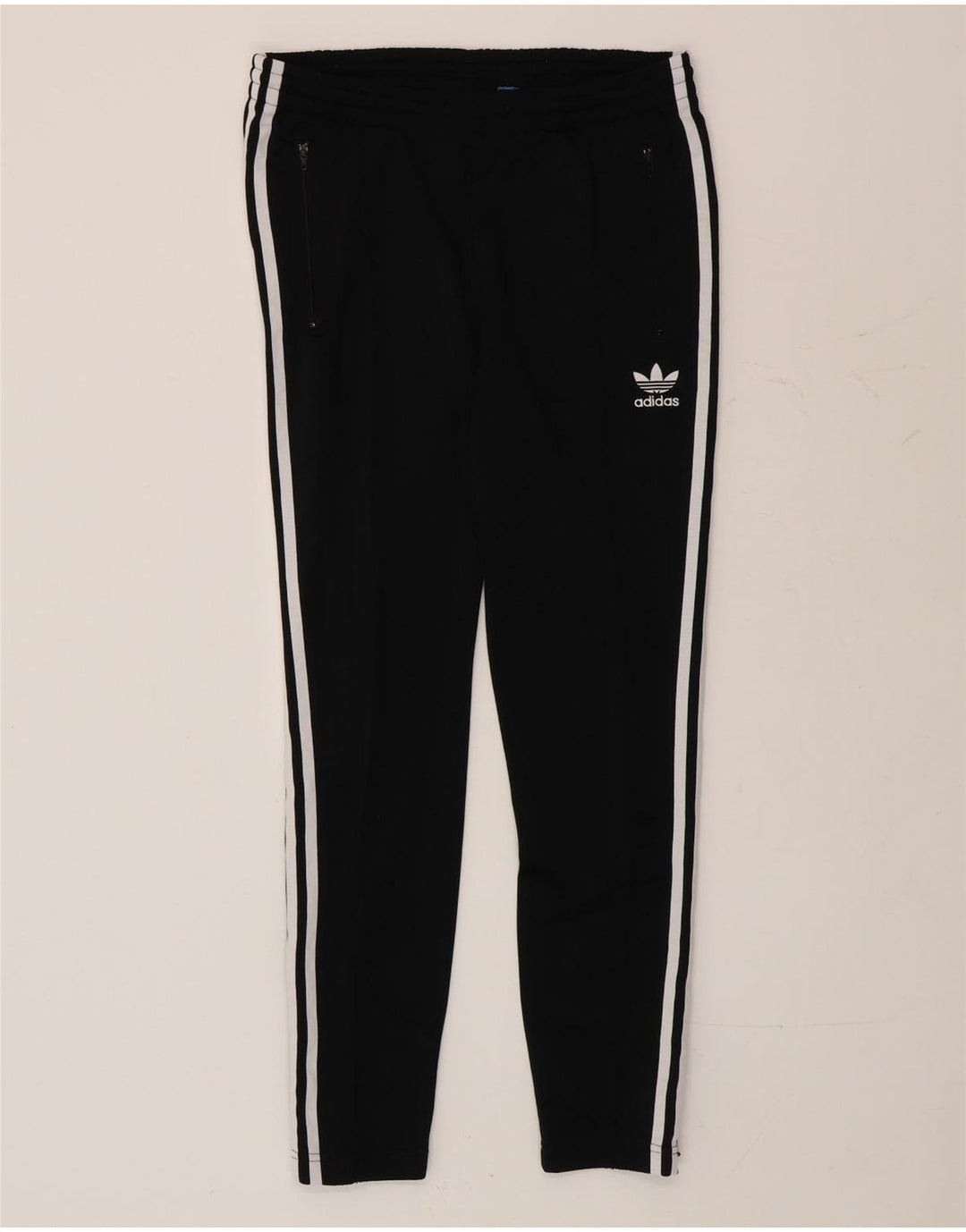 ADIDAS Pantalones de chándal para mujer UK 10 Small Black Poliéster