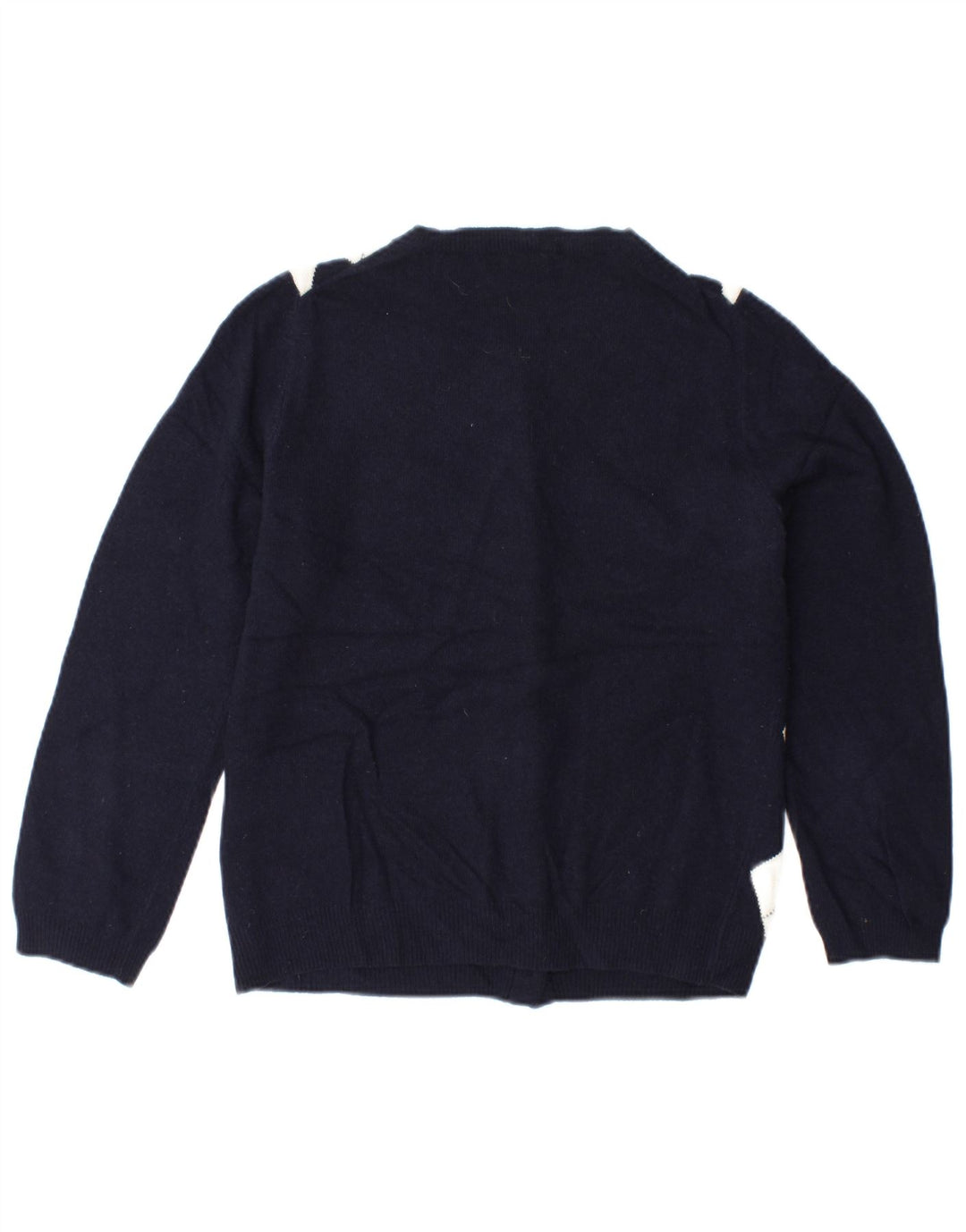 J. CREW Suéter tipo cárdigan para hombre UK 6 XS Azul marino Argyle/Diamante