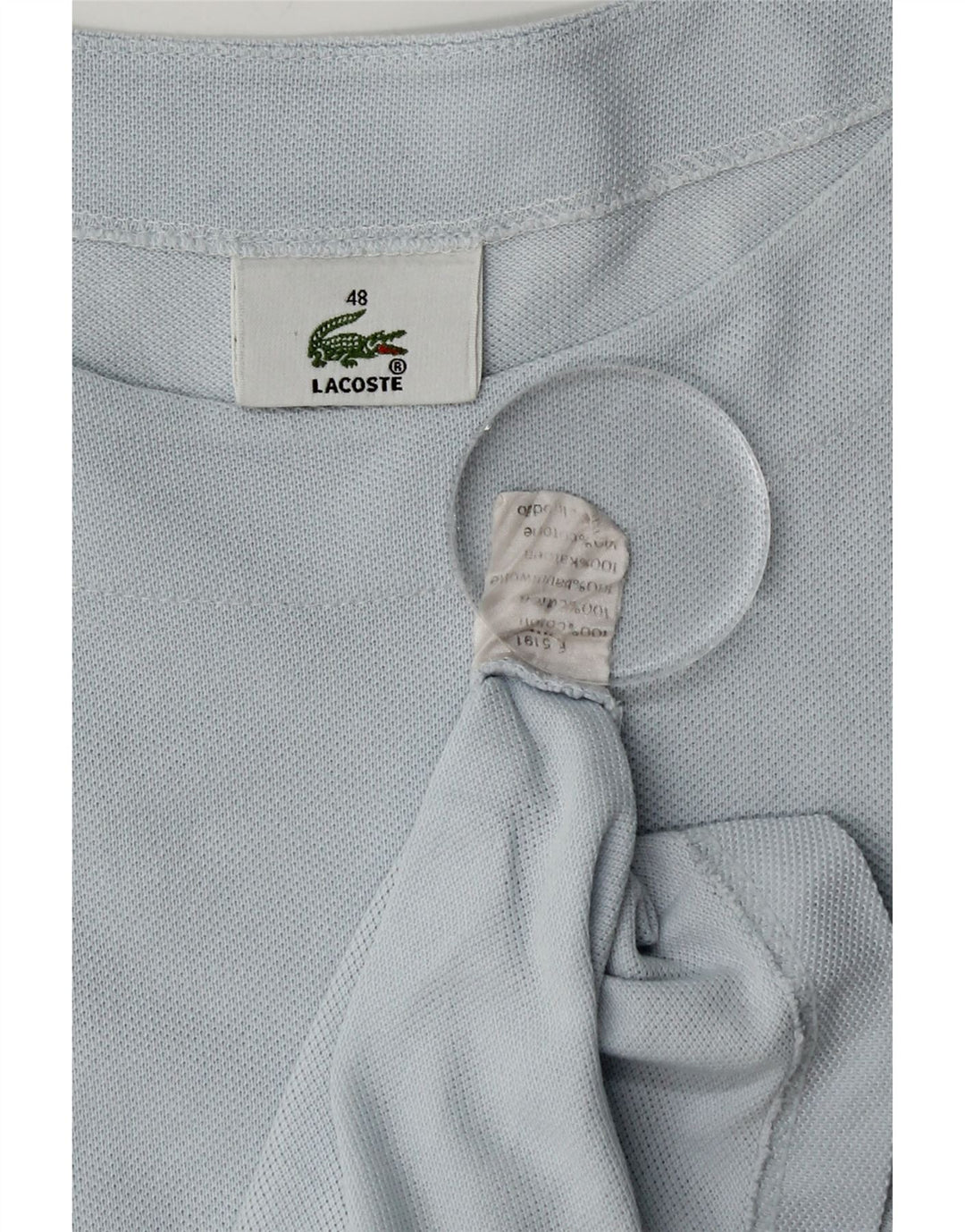 Camiseta Lacoste Mujer Top Talla 48 XL Algodón Azul