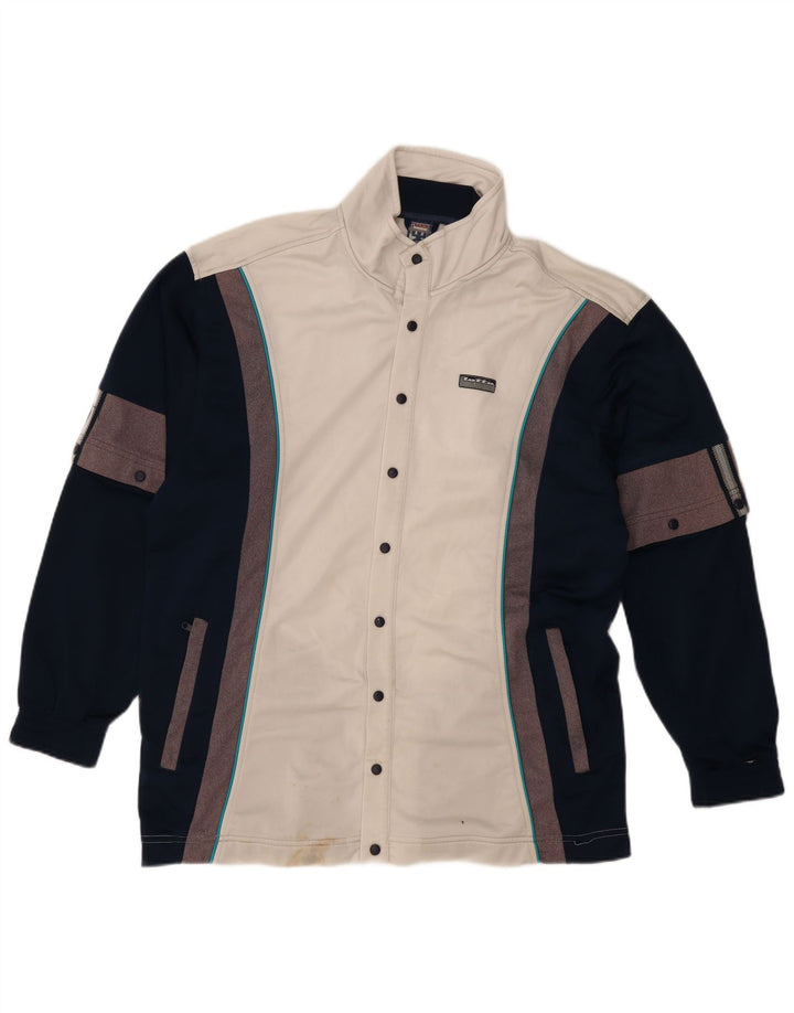 LOTTO Chaqueta de chándal para hombre UK 44/46 2XL Poliéster color block blanco