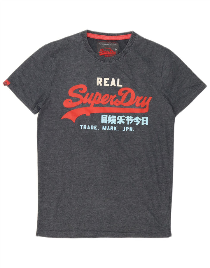 Superdry Camiseta Gráfica De Algodón Gris Medio Para Hombre