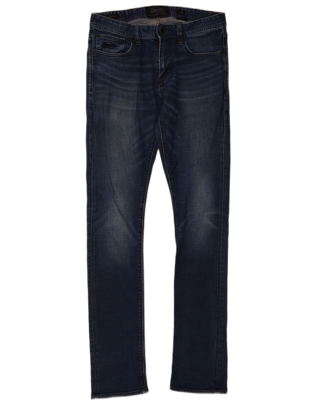 Superdry Vaqueros ajustados para hombre W32 L36 Algodón azul