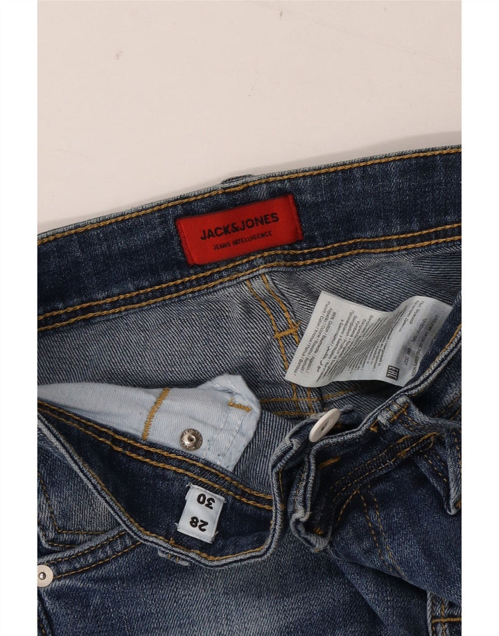 Jack & Jones Vaqueros ajustados desgastados para hombre W28 L30 Algodón azul