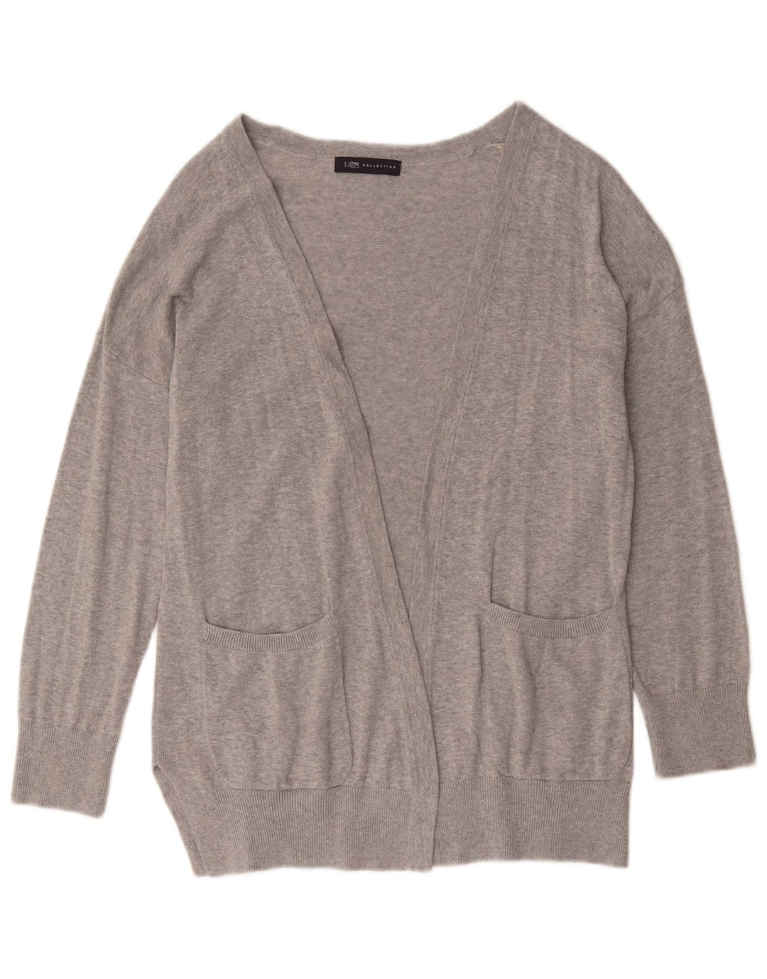 Marks & Spencer - Cárdigan para mujer, talla 40, algodón gris medio