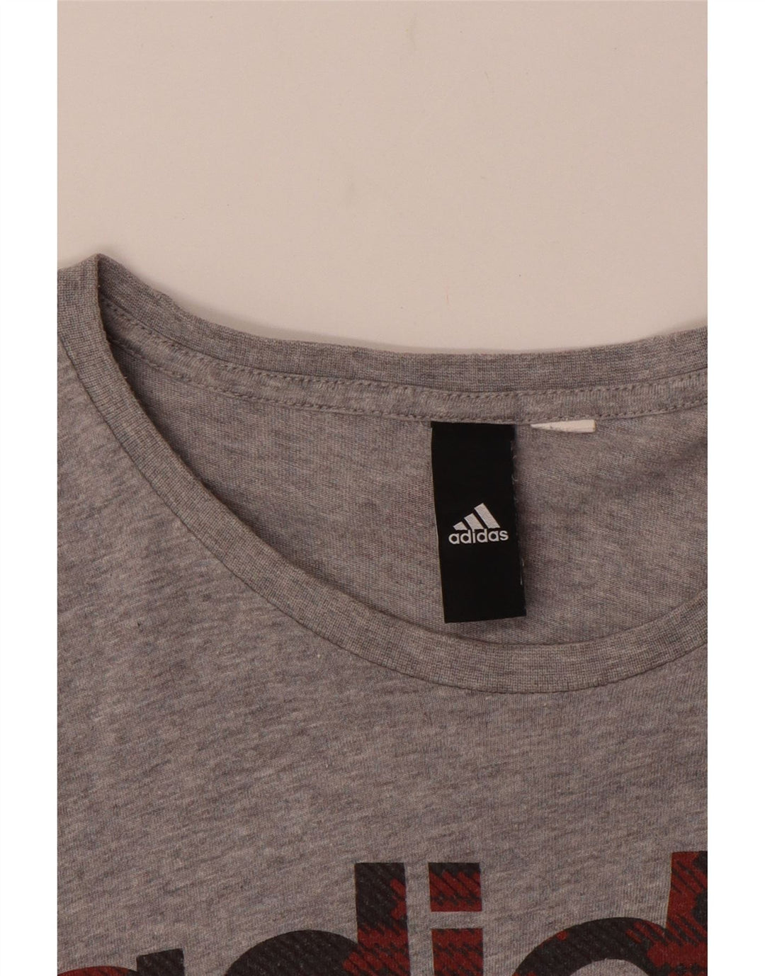 ADIDAS Camiseta gráfica para hombre Top Pequeño Gris