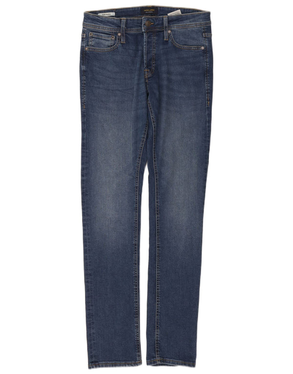 Jack & Jones Hombre GLENN Slim Jeans W30 L34 Algodón Azul