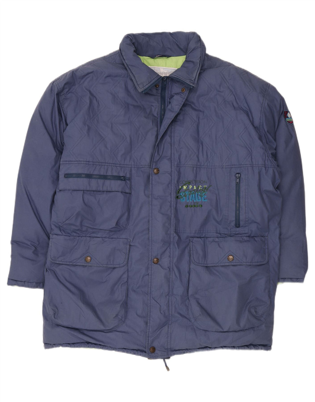 DIADORA Chaqueta acolchada para hombre ES 44 2XL Azul marino Poliéster