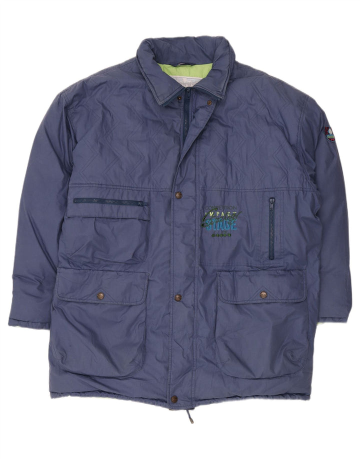 DIADORA Chaqueta acolchada para hombre ES 44 2XL Azul marino Poliéster