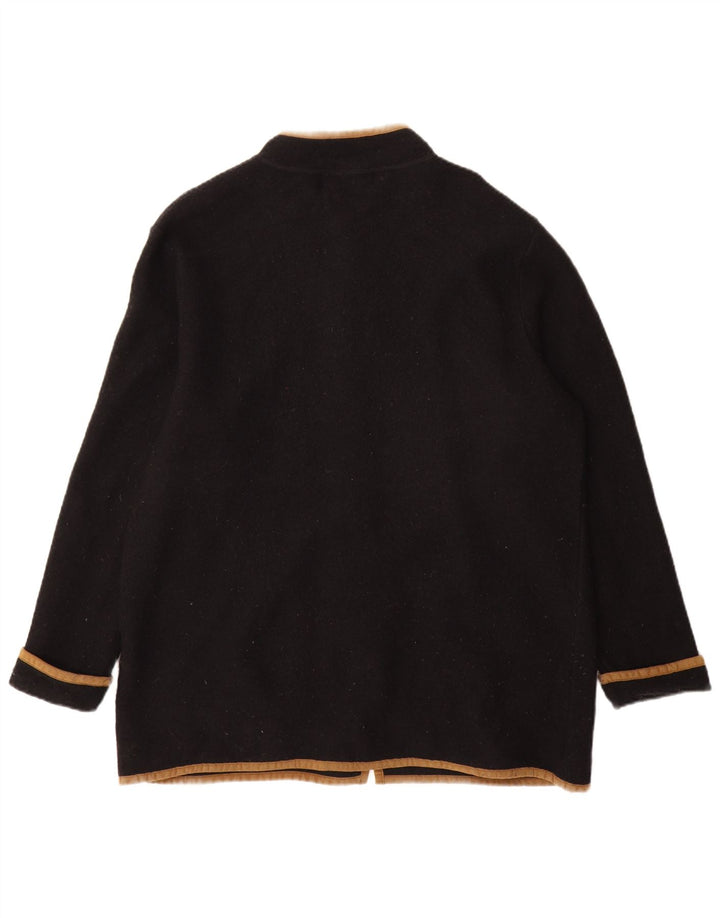 Abrigo Orvis para mujer Reino Unido 16 Lana negra grande