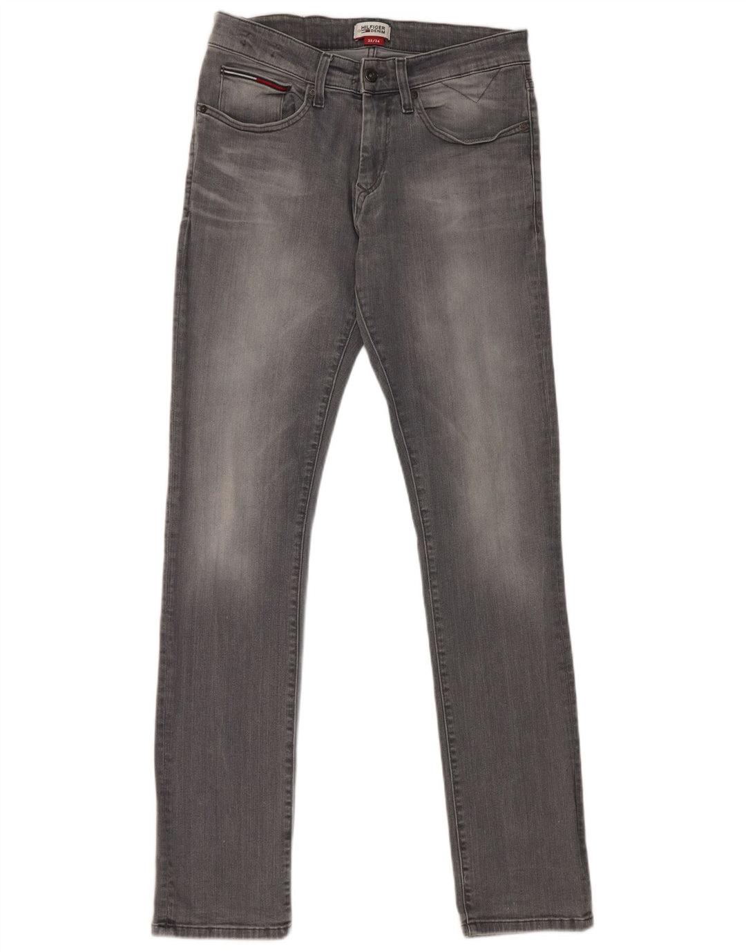 Tommy Hilfiger Vaqueros ajustados para hombre W33 L34 Algodón gris