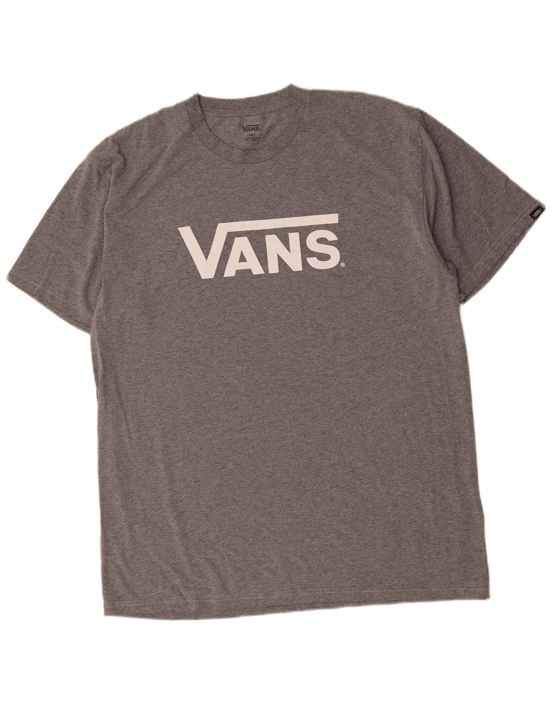 Vans - Camiseta gráfica para hombre, talla grande, algodón gris