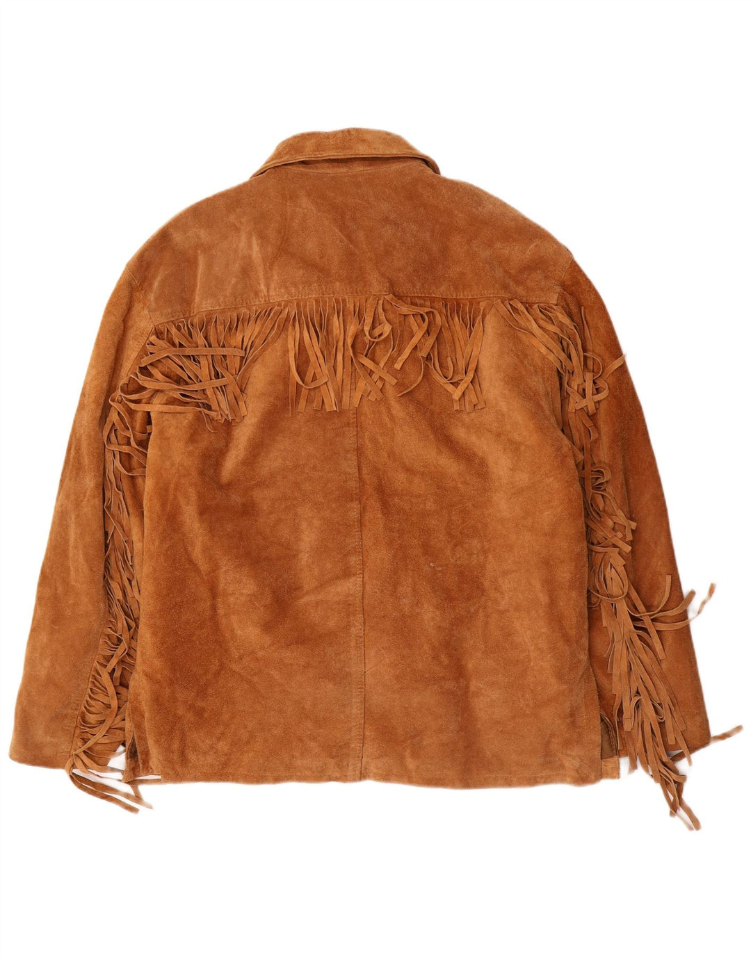 Antica Pelleria Chaqueta De Ante Hombre IT 48 Vaquero Marrón Medio