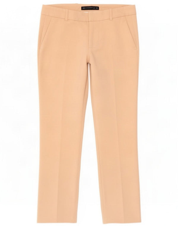 Zara Mujer Pantalón Chino Slim XS W24 L26 Beige