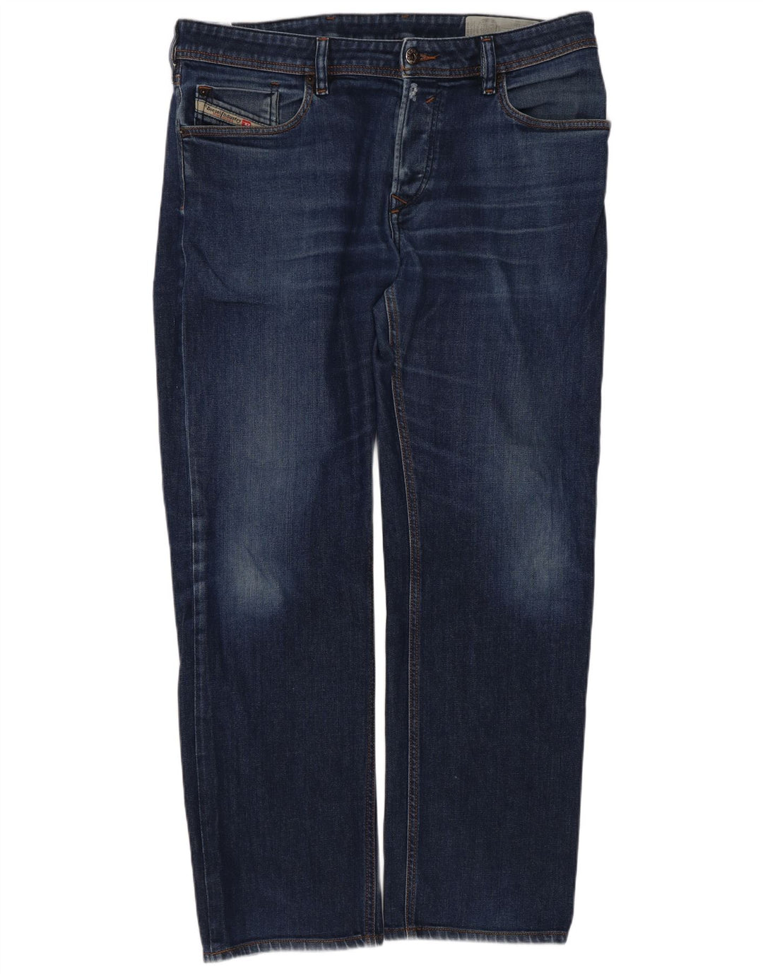 Diesel Hombre Waykee Regular Vaqueros Rectos W34 L28 Algodón Azul