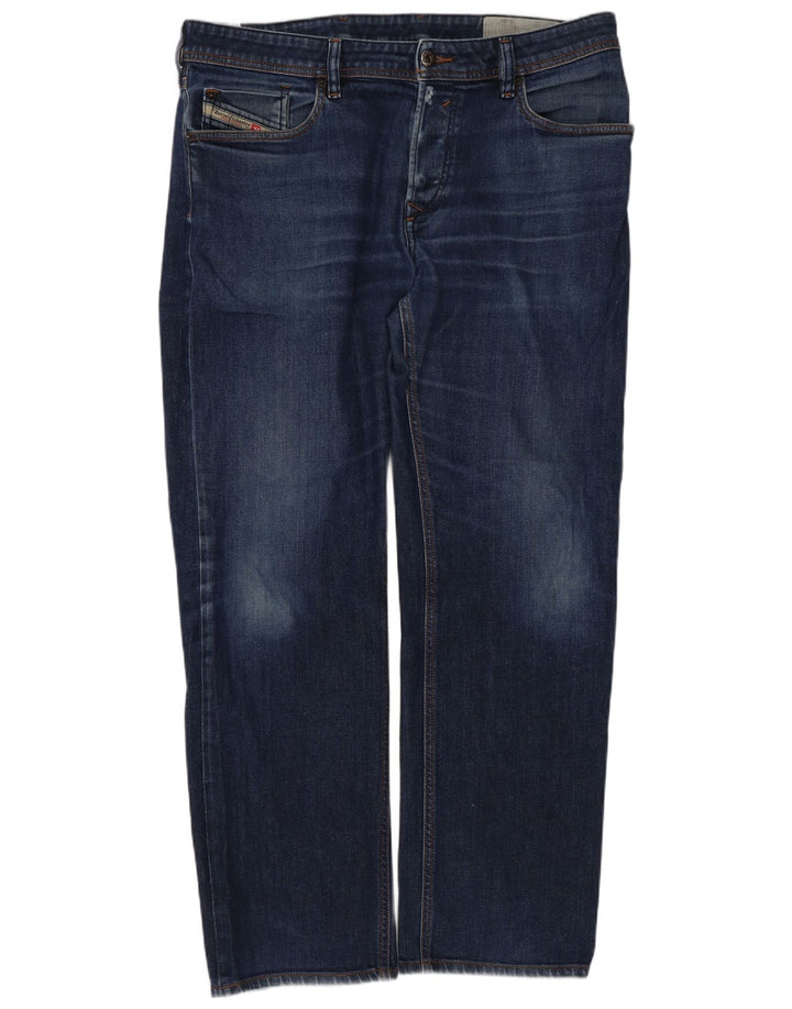 Diesel Hombre Waykee Regular Vaqueros Rectos W34 L28 Algodón Azul