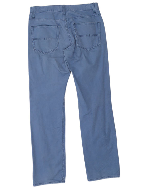 Asociación de Polo de EE. UU. Pantalón Casual Recto Mujer W31 L32 Algodón Azul