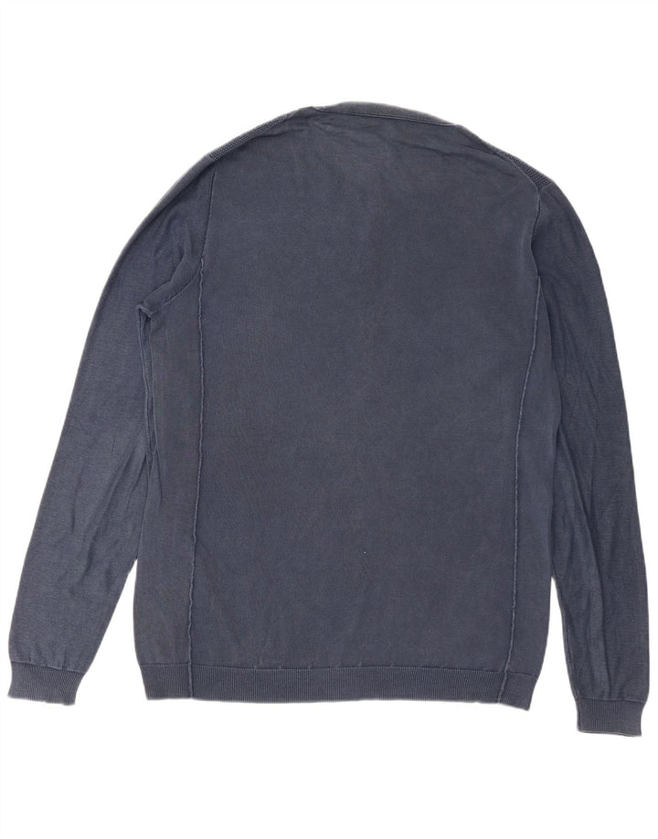 Gas Hombre Cuello Redondo Jersey Jersey XL Algodón Azul