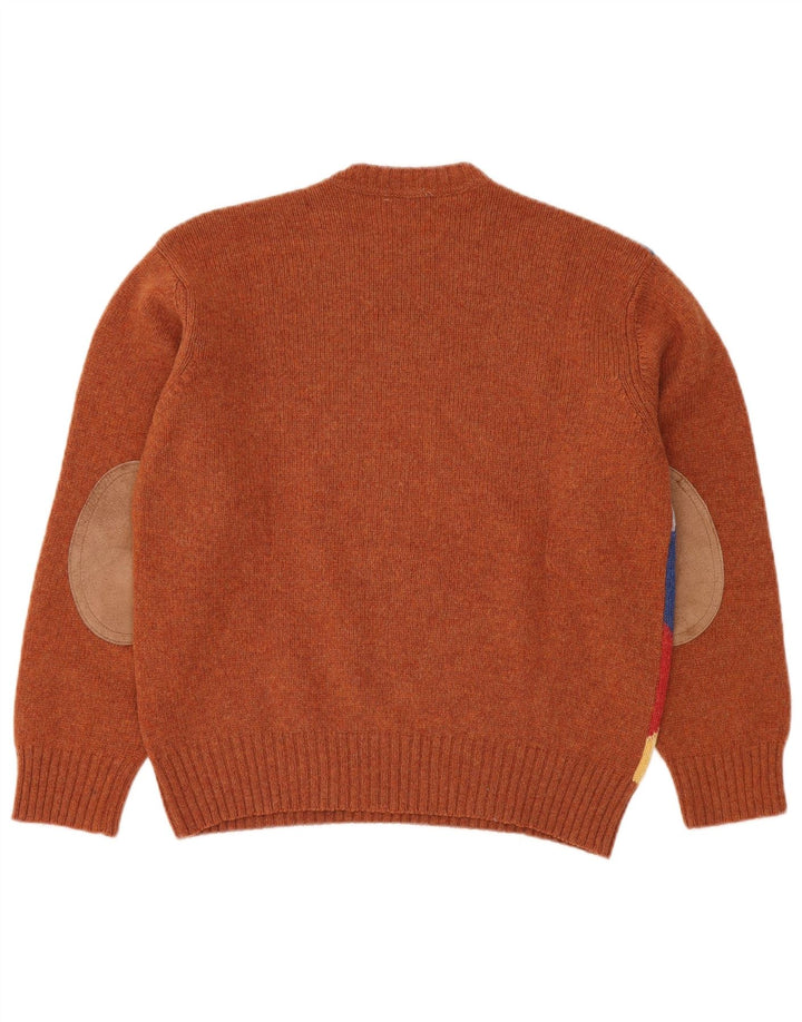 BROOKSFIELD Jersey de cuello redondo para hombre IT 50 Marrón medio