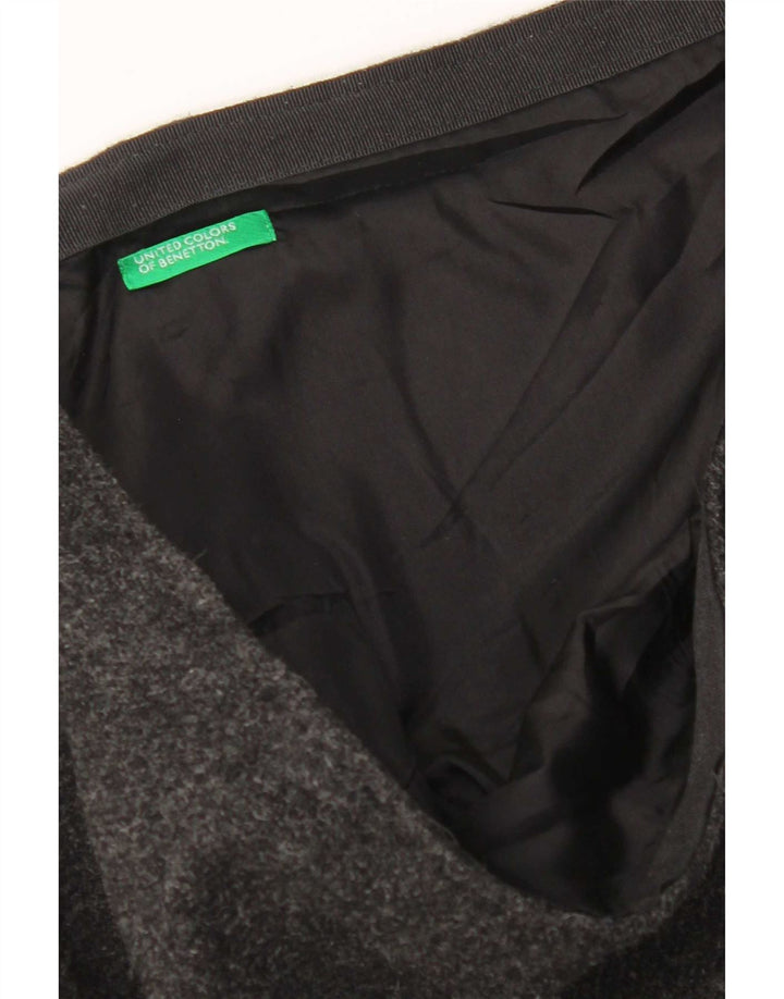 Benetton Falda Acampanada W32 Large Gris Colorblock