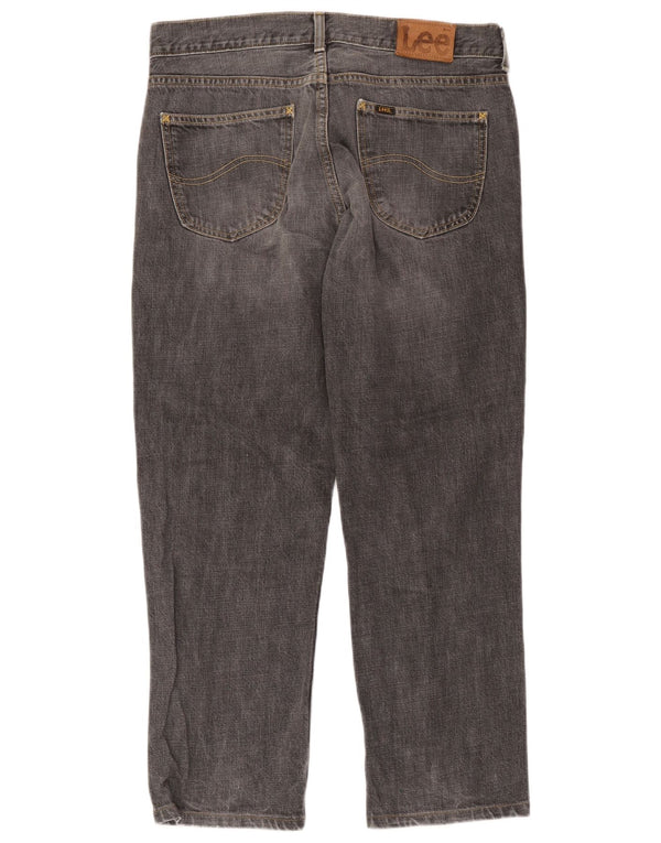 Lee Vaqueros Rectos Seattle para Hombre W36 L28 Algodón Gris