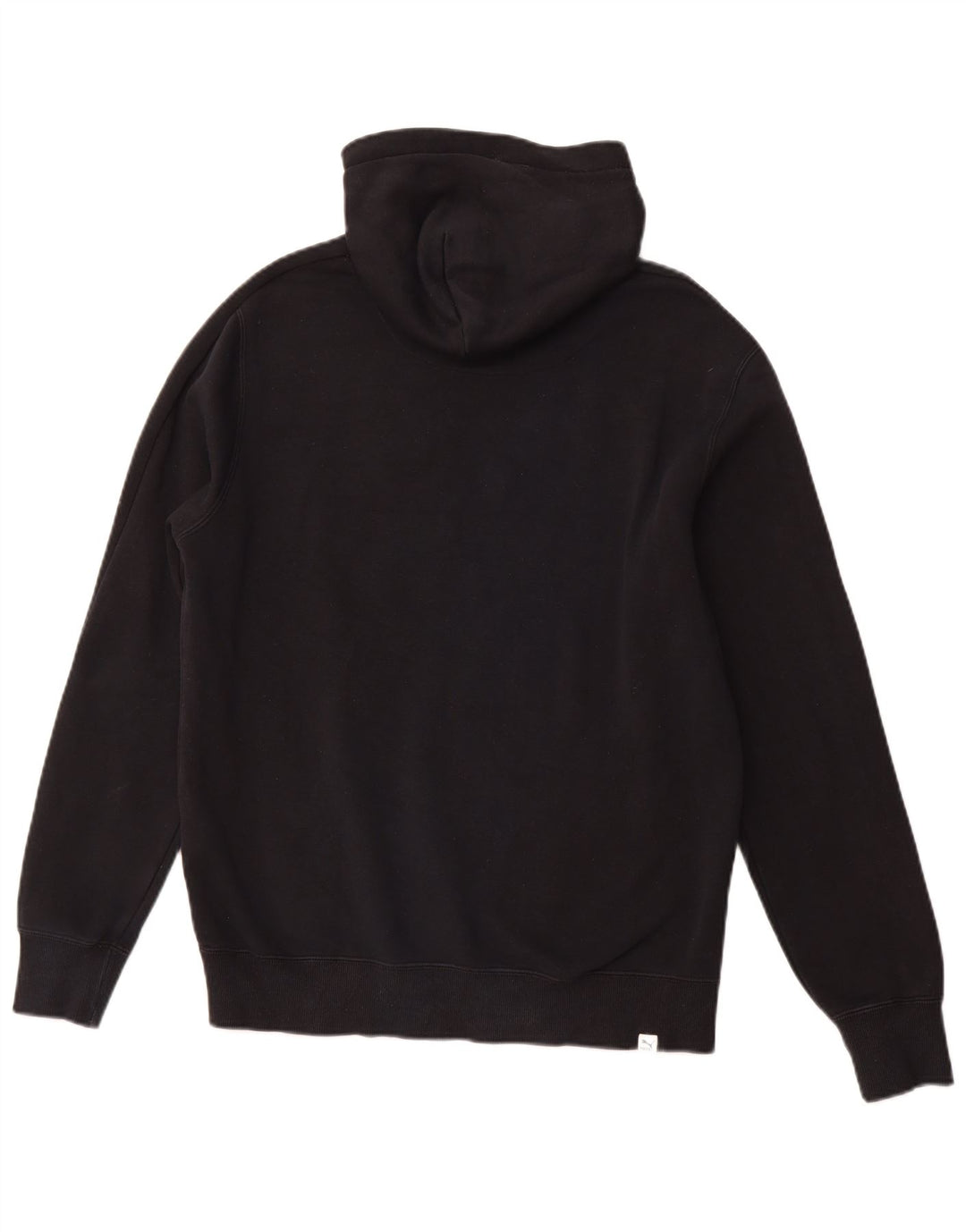 PUMA Sudadera con capucha gráfica para hombre Jersey mediano de algodón negro deportivo